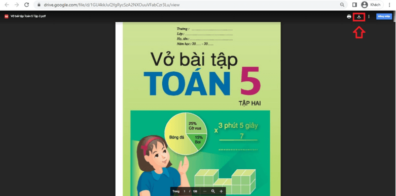 Sách Toán lớp 5 (ảnh 1)