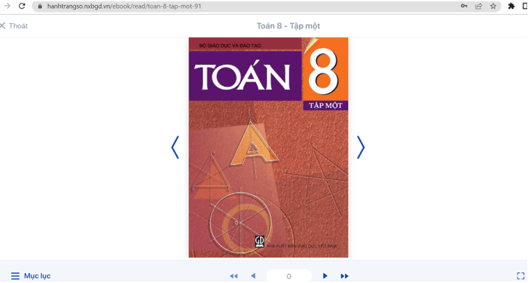 Sách Toán 8 (ảnh 1)