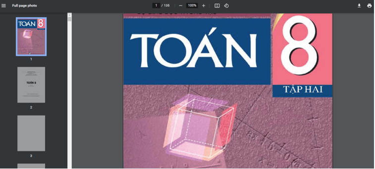 Sách Toán 8 (ảnh 1)