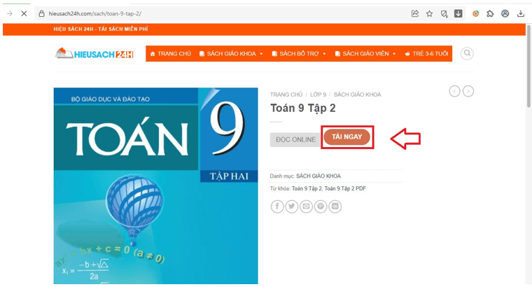 Sách Toán 9 (ảnh 1)