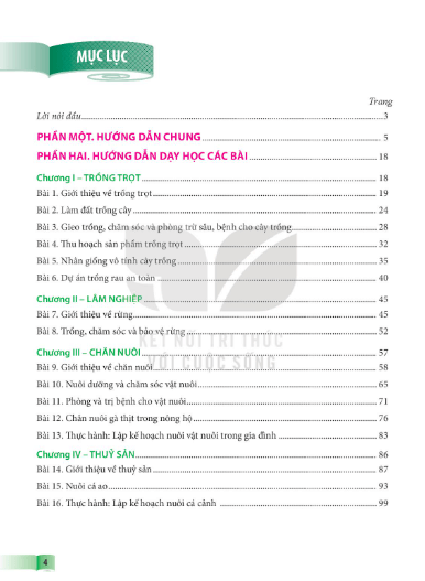 Sách giáo viên Công nghệ 7 Kết nối tri thức PDF