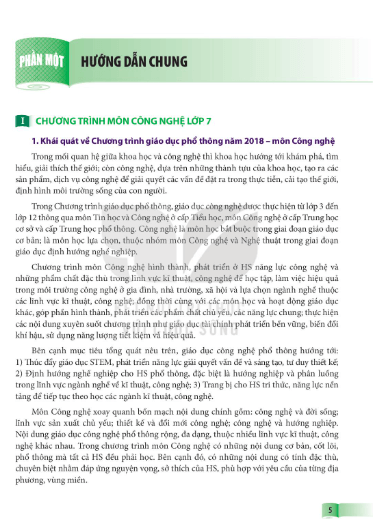 Sách giáo viên Công nghệ 7 Kết nối tri thức PDF
