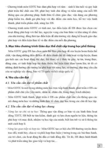Sách giáo viên Giáo dục thể chất 11 Cánh diều PDF