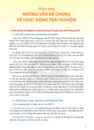 Sách giáo viên Hoạt động trải nghiệm lớp 1 Chân trời sáng tạo PDF