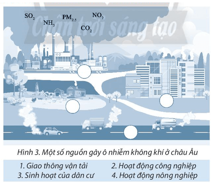 Hãy lựa chọn những cụm từ thích hợp trong hộp bên dưới, sau đó ghi số 1, 2, 3, 4 tương ứng