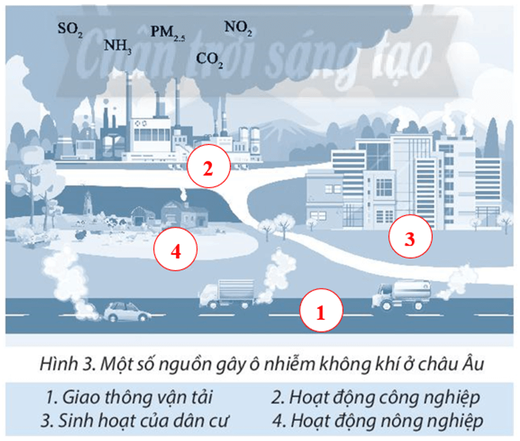 Hãy lựa chọn những cụm từ thích hợp trong hộp bên dưới, sau đó ghi số 1, 2, 3, 4 tương ứng