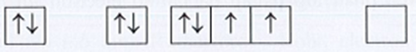 Nguyên tử O có 8 electron. Biểu diễn sự sắp xếp electron trong nguyên tử O theo orbital