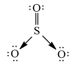 Dùng công thức Lewis để biểu diễn phân tử SO3 sao cho phù hợp với quy tắc octet
