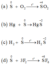 Thực hiện các phản ứng hóa học sau: