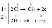 Xét phản ứng sản xuất Cl2 trong công nghiệp