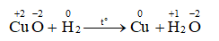 Dẫn khí H2 đi qua ống sứ đựng bột CuO nung nóng để thực hiện phản ứng hóa học sau
