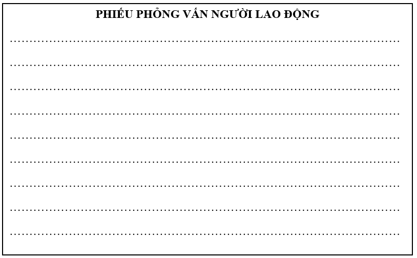 Ghi các câu hỏi mà em và các bạn sẽ sử dụng để thu nhập thông tin về nghề các em muốn tìm hiểu