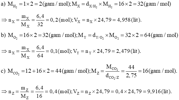 Cách Tính Số Mol