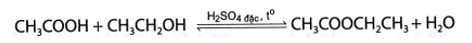 Cho phản ứng: CH3COOH + CH3CH2OH → X + H2O. X có tên gọi là