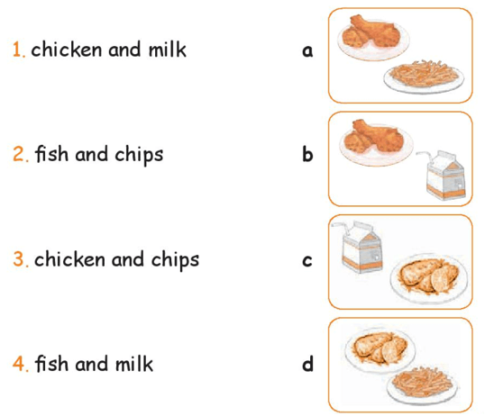 Sách bài tập Tiếng Anh lớp 1 Global Success Unit 5: At the fish and chip shop
