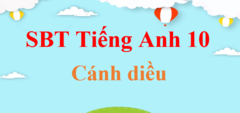 Sách bài tập Tiếng Anh 10 Cánh diều | Giải Sách bài tập Tiếng Anh 10 | Giải Sách bài tập Tiếng Anh 10 hay nhất | Giải SBT Tiếng Anh 10 CD