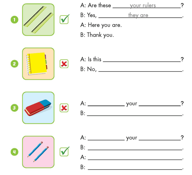 Sách bài tập Tiếng Anh lớp 3 Unit 3 Lesson 1 trang 28, 29 | Giải SBT Tiếng Anh lớp 3 Smart Start