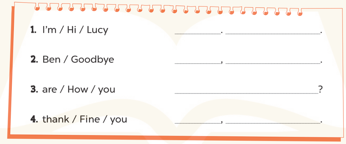 Sách bài tập Tiếng Anh lớp 3 Unit 1 trang 5 Sentence patterns | Global Success 3 Kết nối tri thức