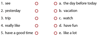 SBT Tiếng Anh 6 Explore English Unit 11 Vocabulary Focus (trang 74)