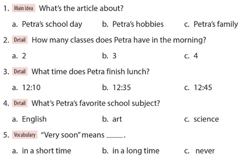 SBT Tiếng Anh 6 Explore English Unit 6 Reading (trang 42)