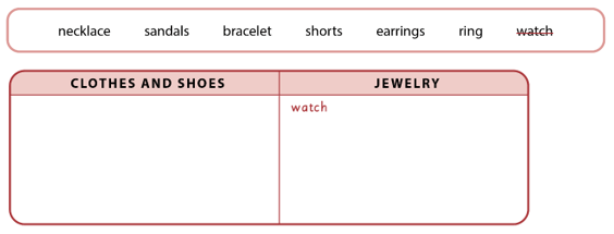 SBT Tiếng Anh 6 Explore English Unit 8 Vocabulary Focus: Extension (trang 58)