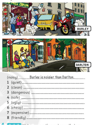 Giải sách bài tập Tiếng Anh 6 trang 15 Unit 1: Towns and cities Language Focus