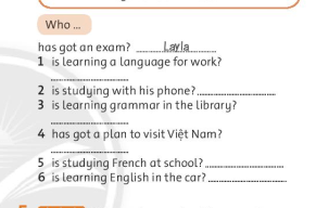 Giải sách bài tập Tiếng Anh 6 trang 32 Unit 4: Learning world Vocabulary and Listening