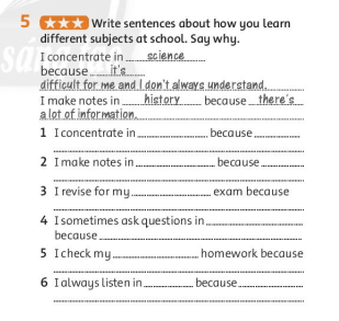 Giải sách bài tập Tiếng Anh 6 trang 32 Unit 4: Learning world Vocabulary and Listening
