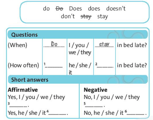 SBT Tiếng Anh 7 trang 11 Unit 1 Language Focus | Friends plus 7 Chân trời sáng tạo