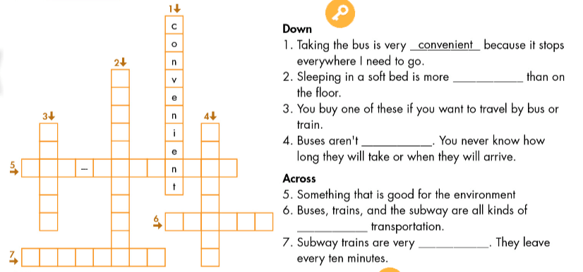 SBT Tiếng Anh 7 Unit 7 Lesson 2 (trang 40, 41)