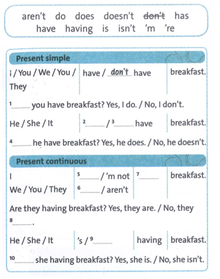 SBT Tiếng Anh 8 trang 5 Starter unit Language Focus | Tiếng Anh 8 Friends plus