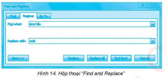 Bài 13: Thực hành: Tìm kiếm và thay thế