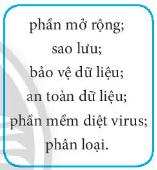 Lựa chọn những cụm từ trong khung để điền vào chỗ chấm cho phù hợp