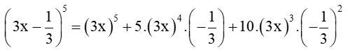 Khai triển các biểu thức sau a) (4x+1)^4