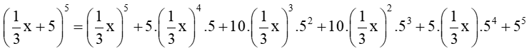 Khai triển các biểu thức sau a) (4x+1)^4