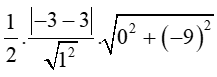 Trong mặt phẳng tọa độ Oxy, cho tam giác ABC có A(- 3; - 1), B(3; 5), C(3; - 4)