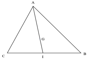 Cho tam giác ABC có G là trọng tâm và I là trung điểm của đoạn thẳng BC