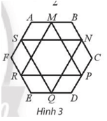 Cho lục giác ABCDEF Gọi M, N, P, Q, R, S lần lượt là trung điểm của các cạnh AB, BC, CD, DE, EF, FA