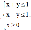 Miền nghiệm của hệ bất phương trình nào dưới đây là miền tam giác ABC