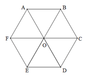 Cho lục giác đều ABCDEF có tâm O