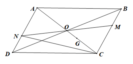 Cho hình bình hành ABCD tâm O. M là một điểm tuỳ ý thuộc cạnh BC