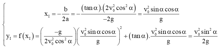 Trong Vật lí ta biết rằng, khi một vật được ném xiên với vận tốc ban đầu v0