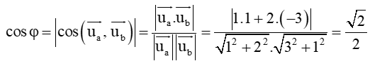 Tính góc giữa các cặp đường thẳng sau: a) d: y – 1 = 0 và k: x – y + 4 = 0