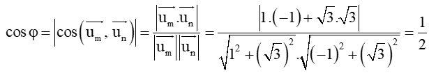 Tính góc giữa các cặp đường thẳng sau: a) d: y – 1 = 0 và k: x – y + 4 = 0