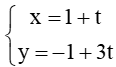 Cho tam giác ABC với A(1; –1), B(3; 5), C(–2; 4)