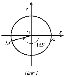 Biểu diễn các góc lượng giác sau trên đường tròn lượng giác trang 9