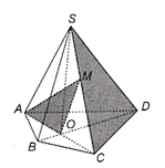 Cho hình chóp S.ABCD. Gọi O là giao điểm của AC và BD và gọi M là một điểm bất kì thuộc cạnh SC
