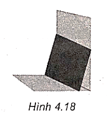 Một tấm bảng hình chữ nhật được đặt dựa vào tường như trong Hình 4.18