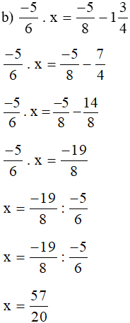 Tìm x biết 7/-8 – x = -4/5 : 3/10