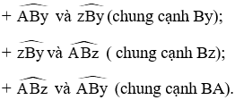 Quan sát hình vẽ và trả lời câu hỏi: a) Hai góc xAy và yBz